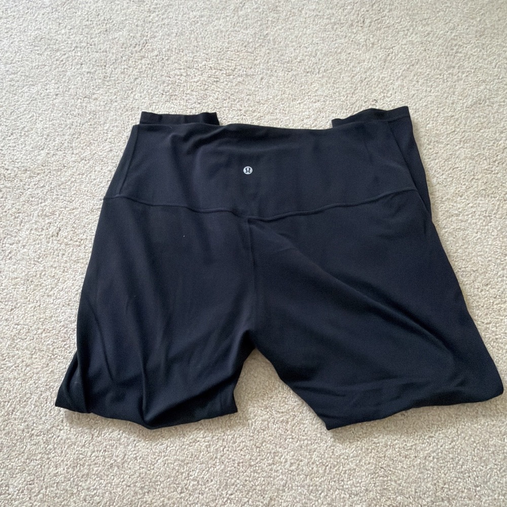 🍋EUC lululemon Unlimit HR Tight 25" Keyhole leggings Black 14 W5CPZS - Picture 6 of 8